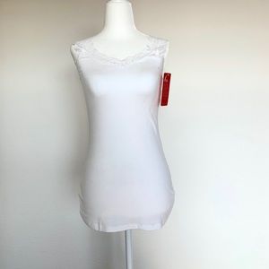 NWT White Tank With Lace